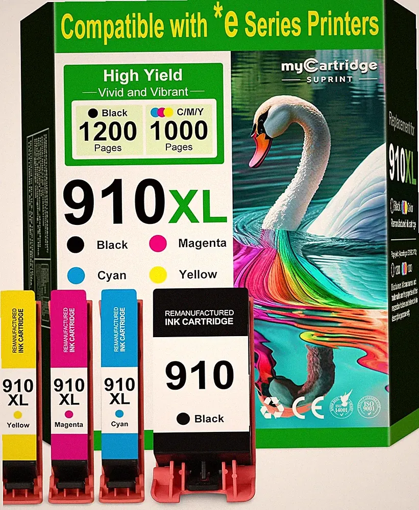 910XL Ink Cartridges for HP Printers Replacement for HP 910 Ink HP 910XL Ink Car