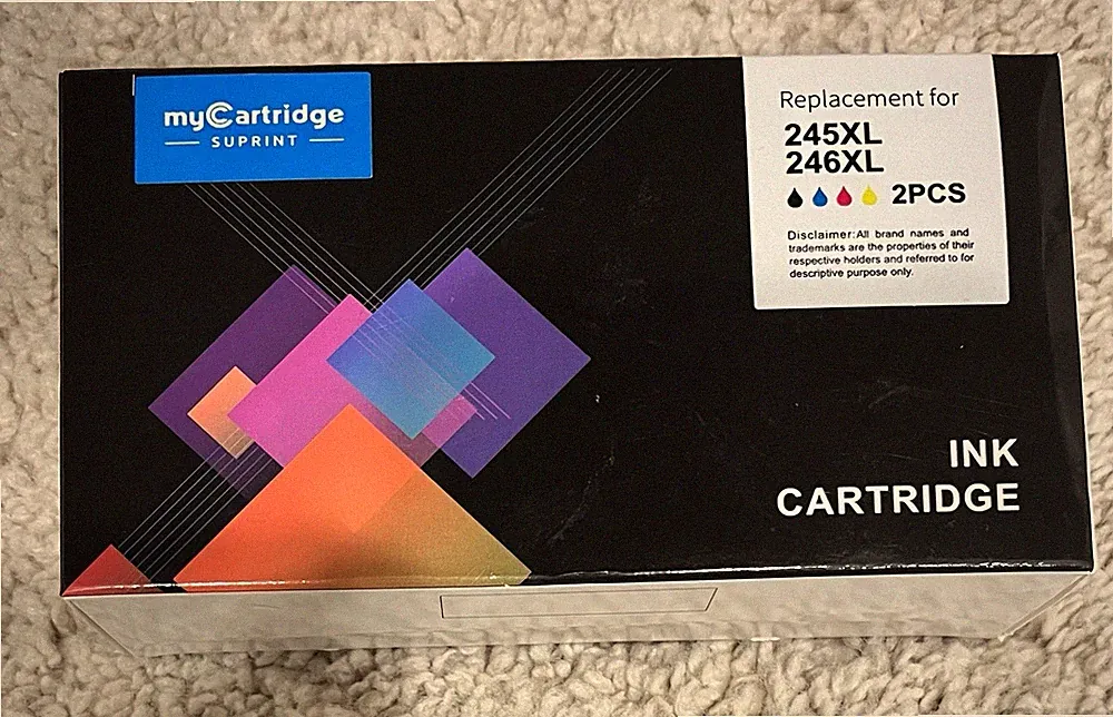 myCartridge SUPRINT 245XL Ink Cartridge PG-245 CL-246 Replacement for Canon Ink