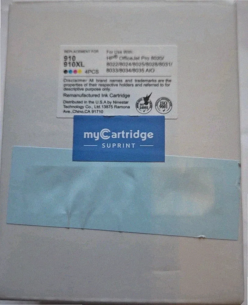 myCartridge SUPRINT Ink Cartridges, Replacement For HP910/910XL:4Pcs